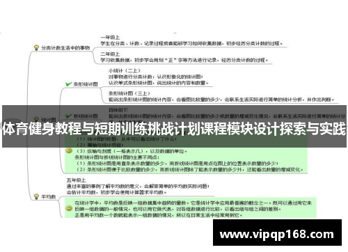 体育健身教程与短期训练挑战计划课程模块设计探索与实践